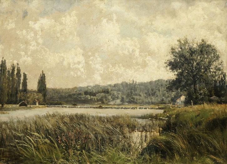 Landscape With A Tributary Of The Seine, Near Paris — Περικλής Πανταζής