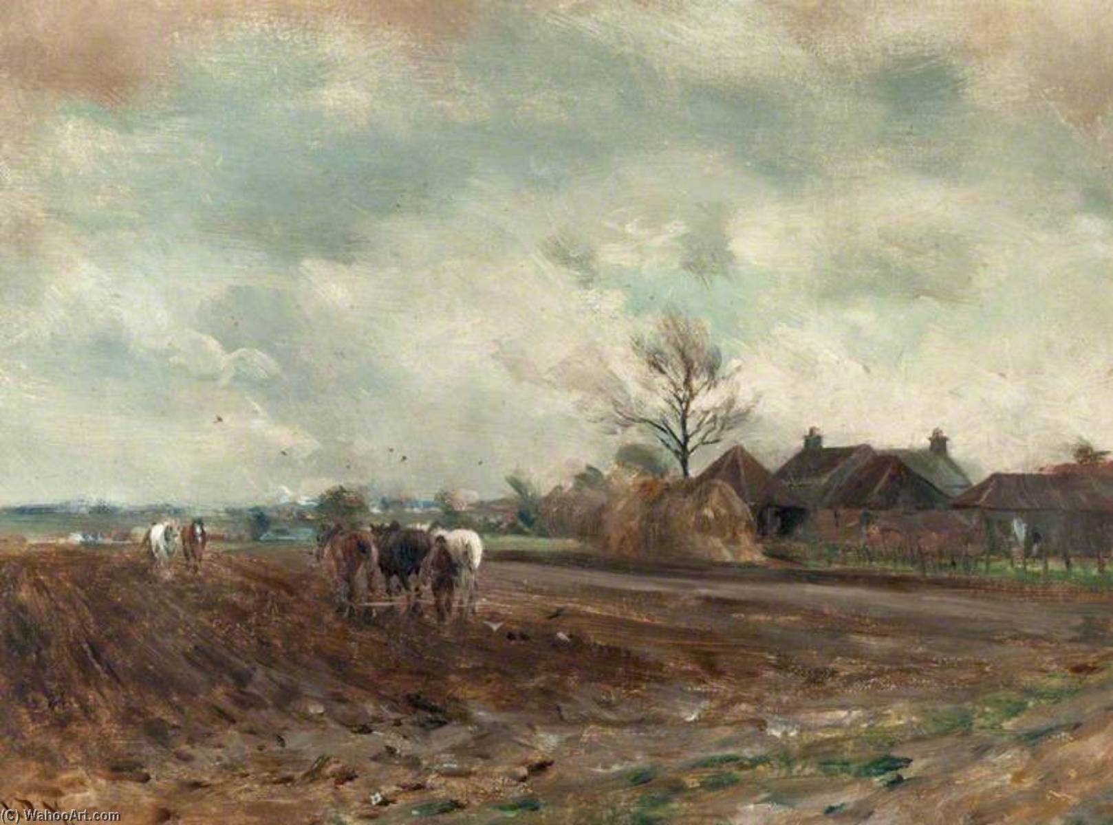 Landscape, Harrowing — William Darling Mckay