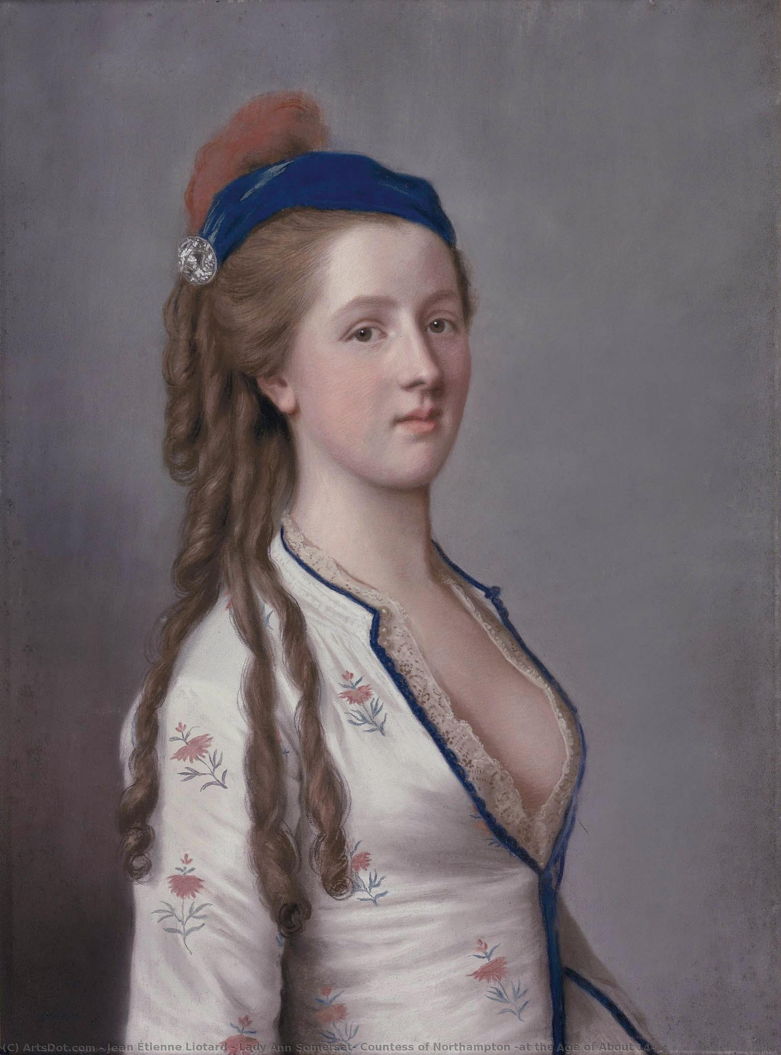 Lady Ann Somerset, Countess Of Northampton (at The Age Of About 14) — Jean-étienne Liotard