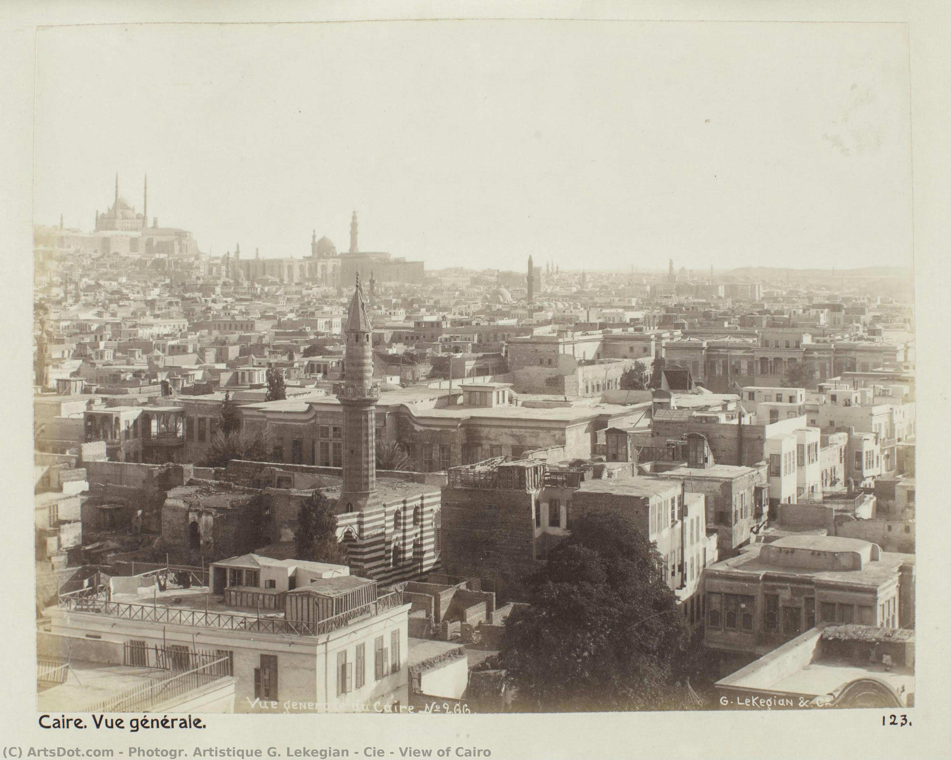 View Of Cairo — Photogr. Artistique G. Lekegian & Cie