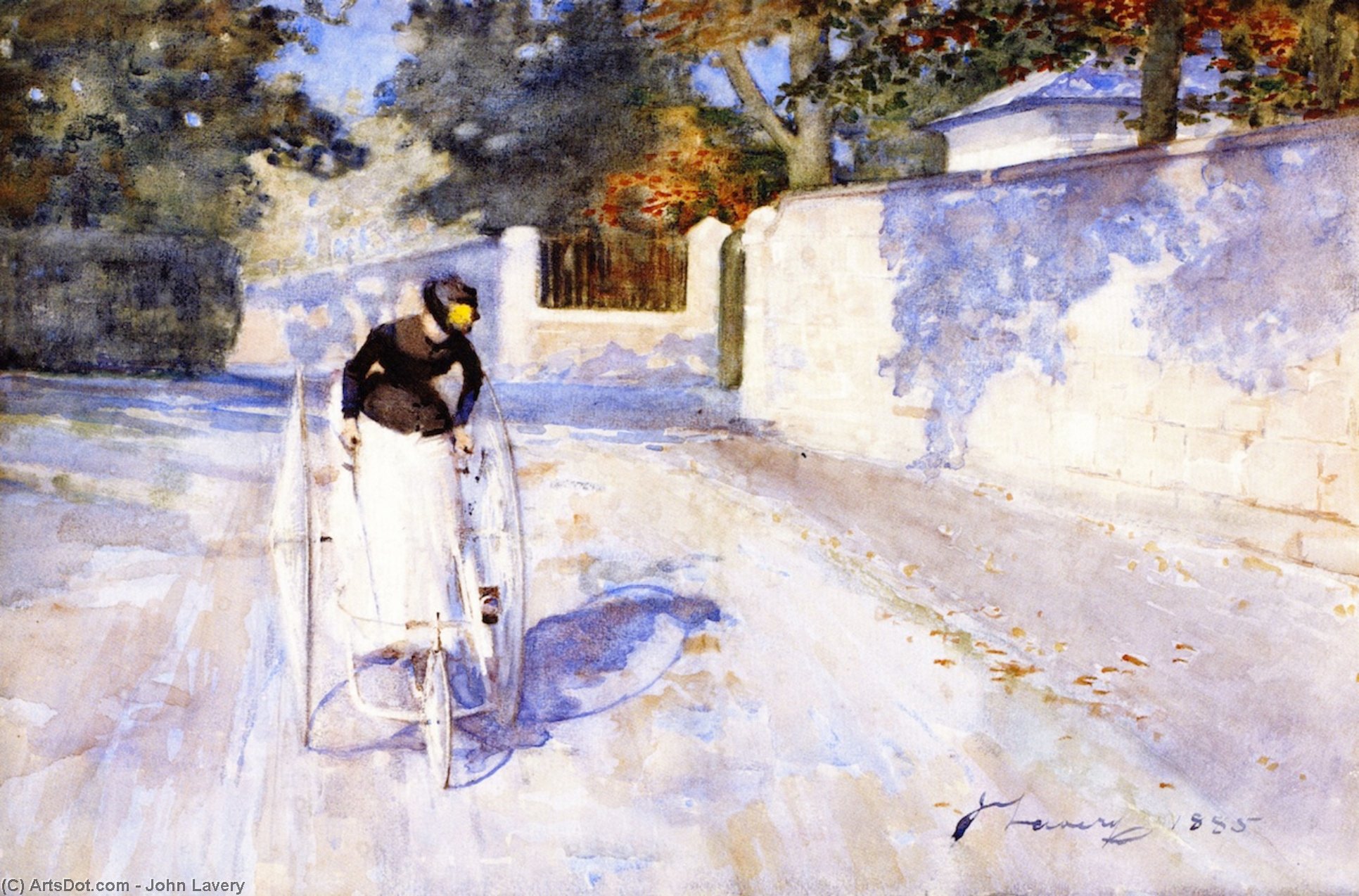 Woman On A Safty Tricycle — Sir John Lavery