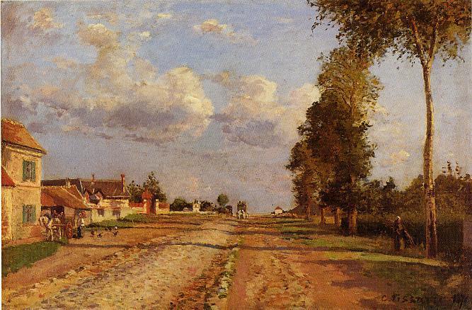Road To Racquencourt — Camille Pissarro