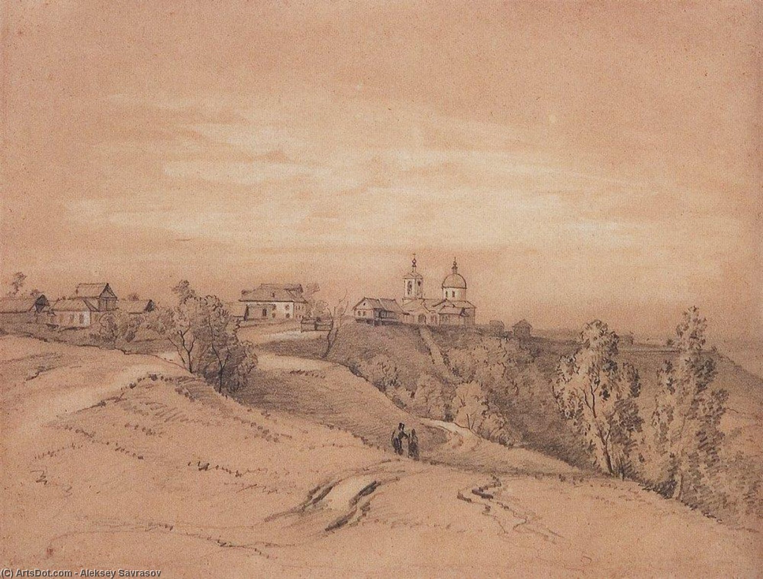 Sparrow Hills Near Moscow — Aleksey Savrasov