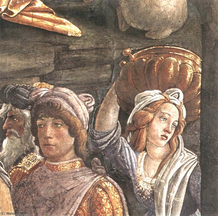 The Trials And Calling Of Moses (detail - ) — Sandro Botticelli