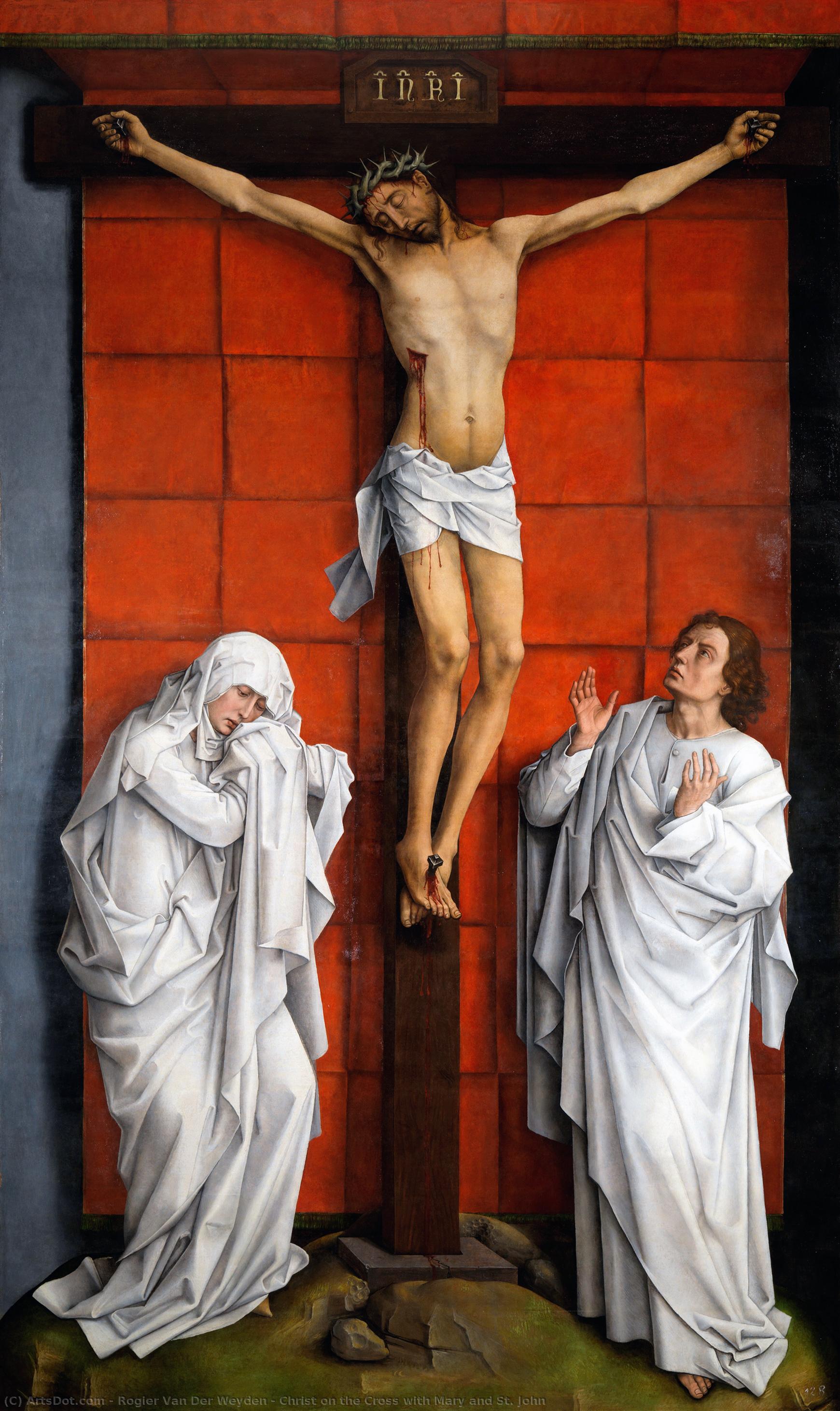 Christ On The Cross With Mary And St. John — Rogier Van Der Weyden