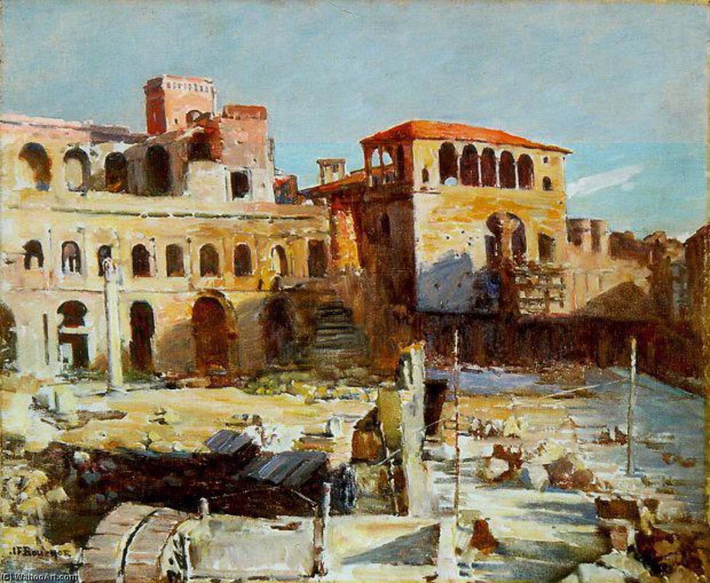 Le Marché De Trajan À Rome (titre Inscrit) — Joseph-félix Bouchor