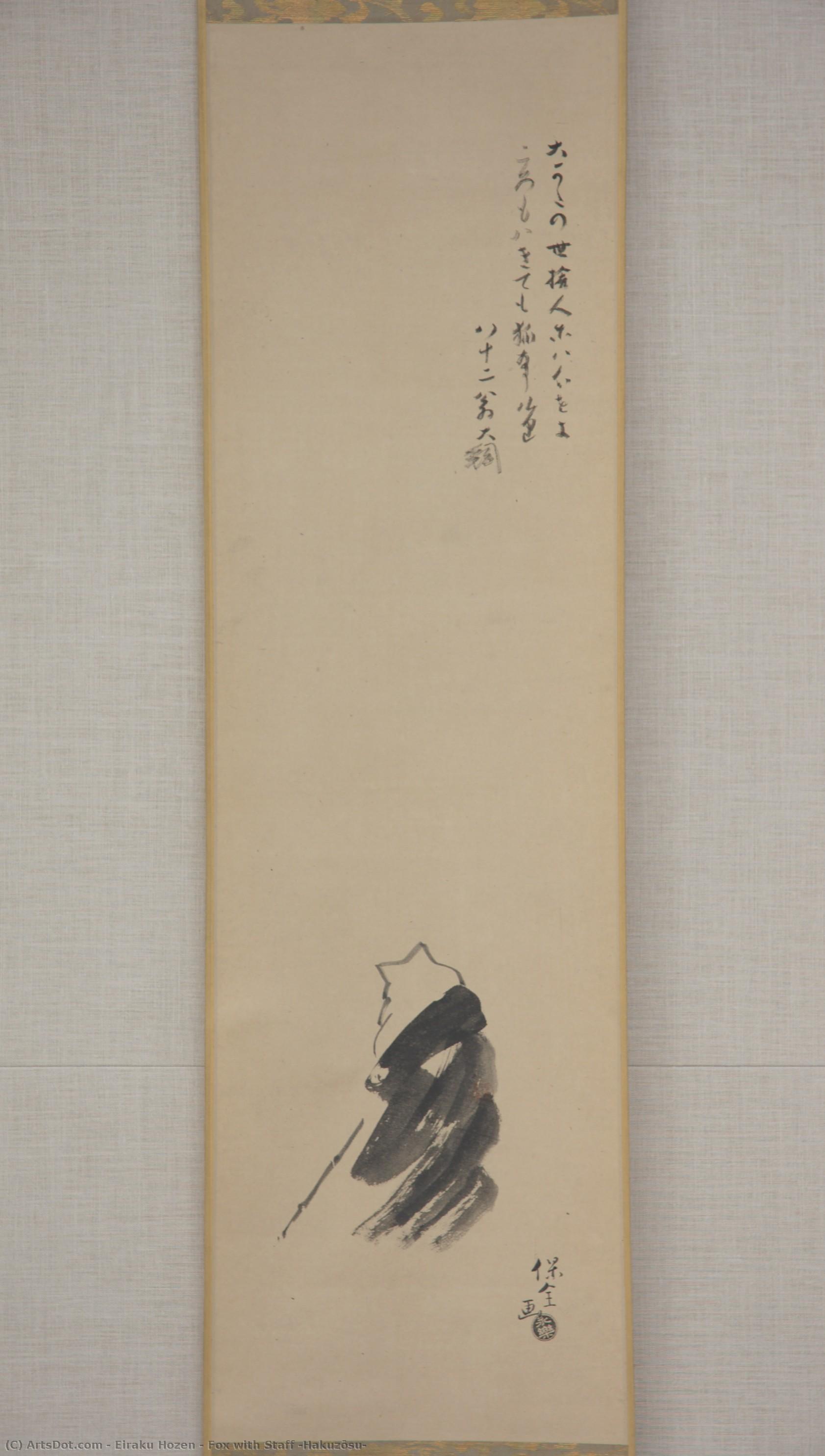 Fox With Staff (hakuzōsu) — Eiraku Hozen