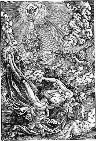 Engel Tragen Den Leichnam Christi Zum Himmel — Hans Baldung