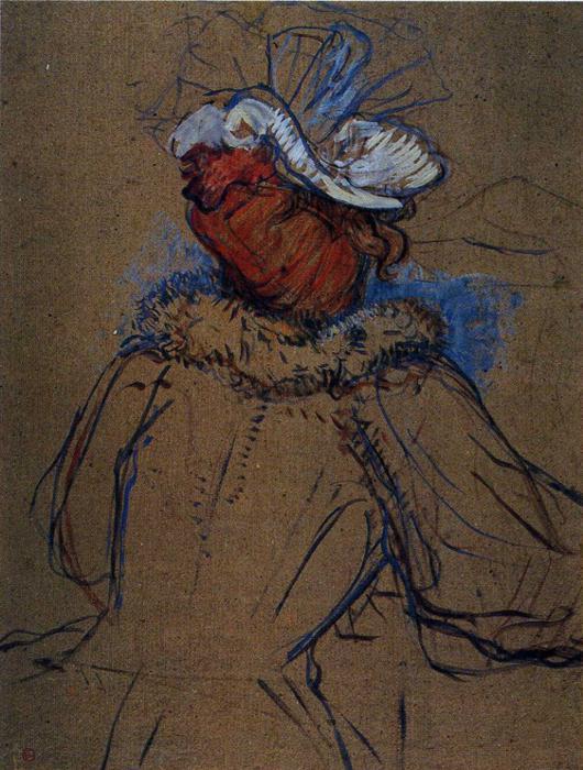 Red Haired Woman Seen From Behind — Henri De Toulouse-lautrec