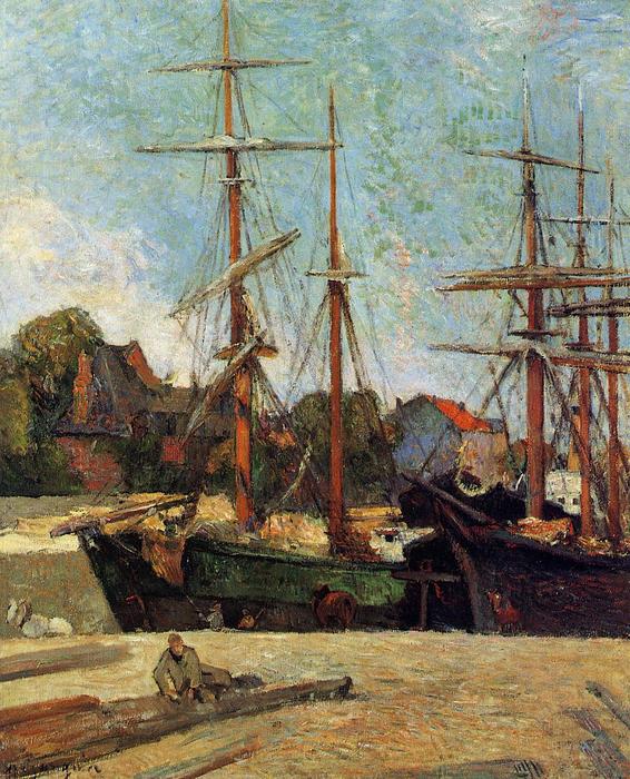 Schooner Y Three-master — Eugène Henri Paul Gauguin