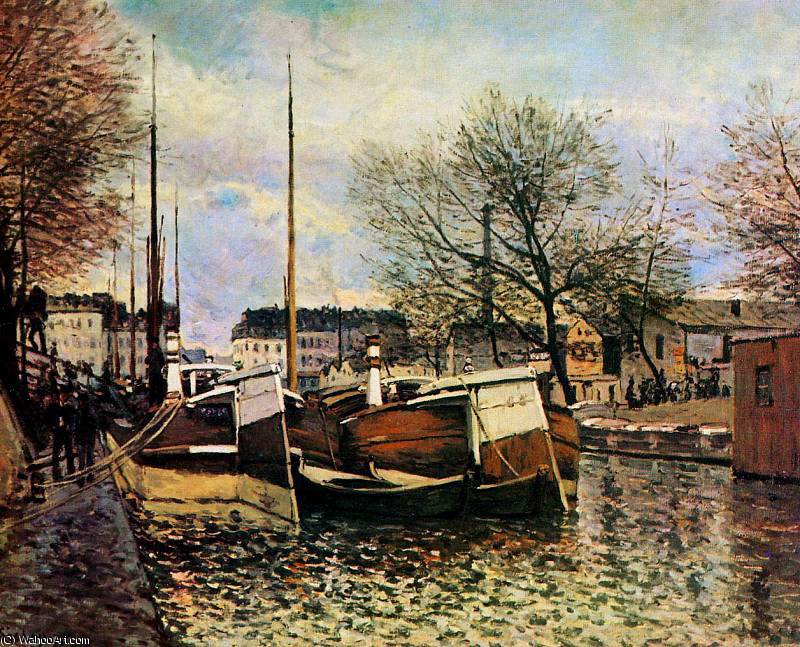 Fishing Boat Sun — Alfred Sisley