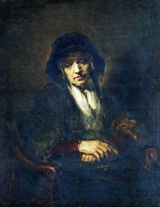 Portrait Of An Old Woman — Ilya Yefimovich Repin