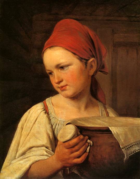 Peasant Woman With Milk — Alexei Venetsianov