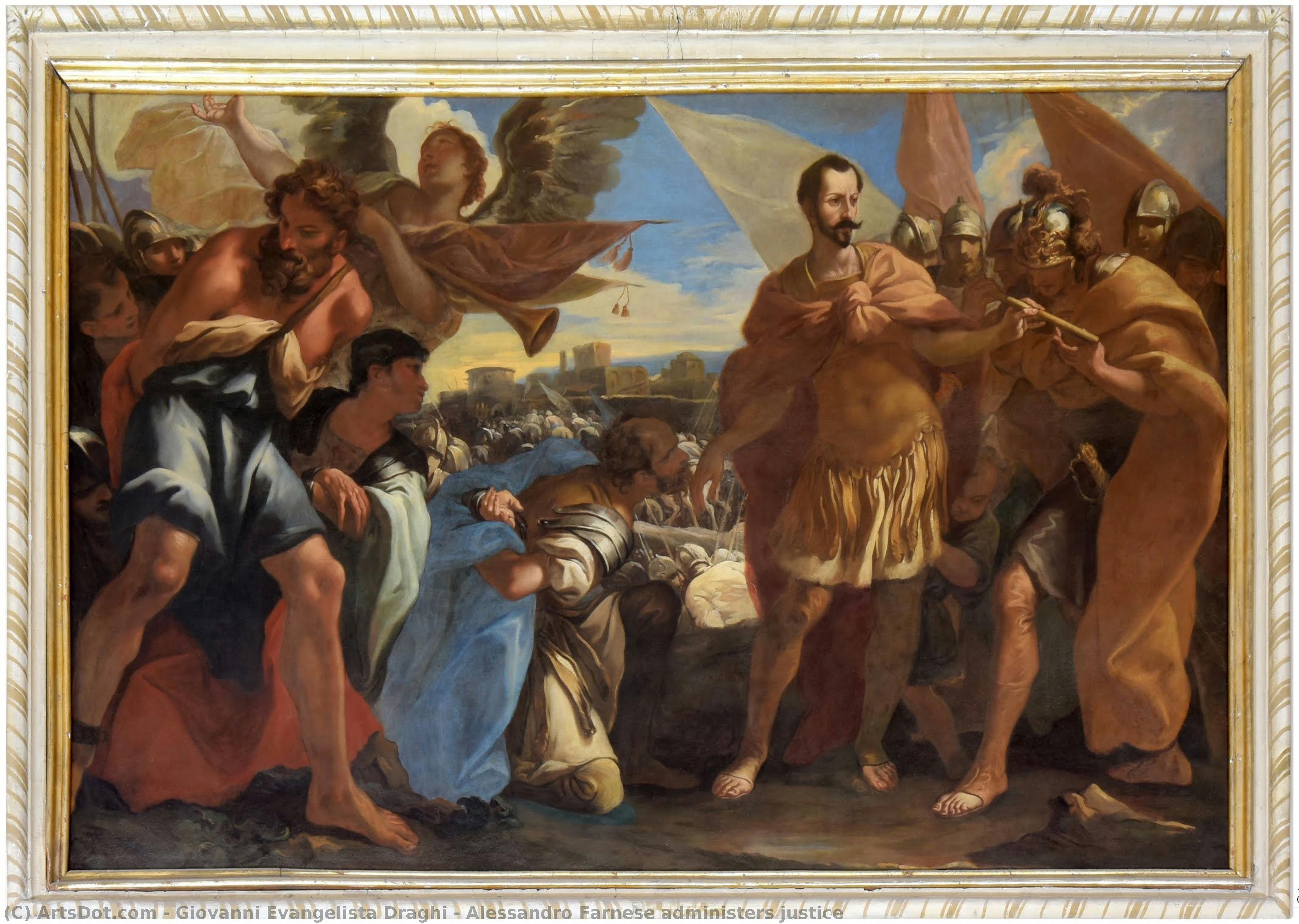 Alessandro Farnese Administers Justice — Giovanni Evangelista Draghi