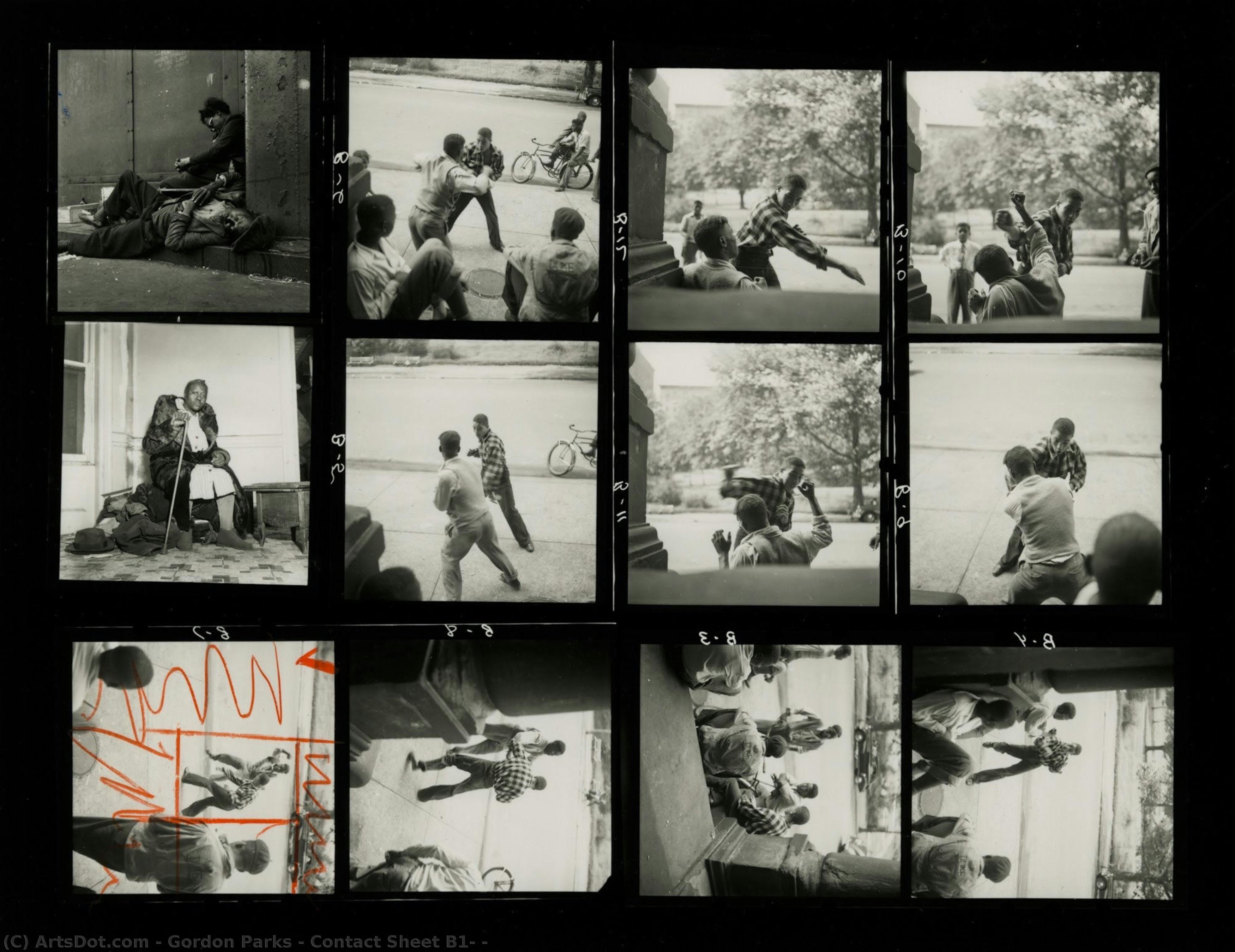 Contact Sheet B1, — Гордон Паркс