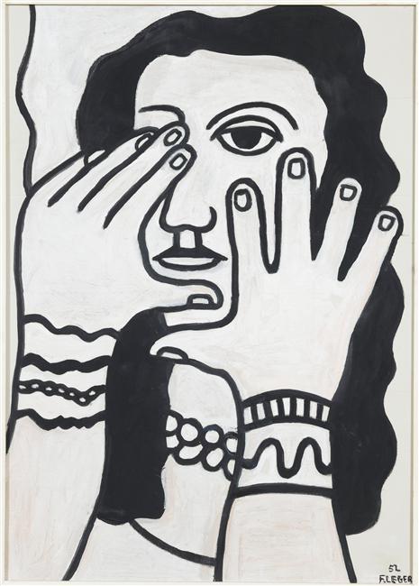 The Woman With Black Hair — Fernand Léger