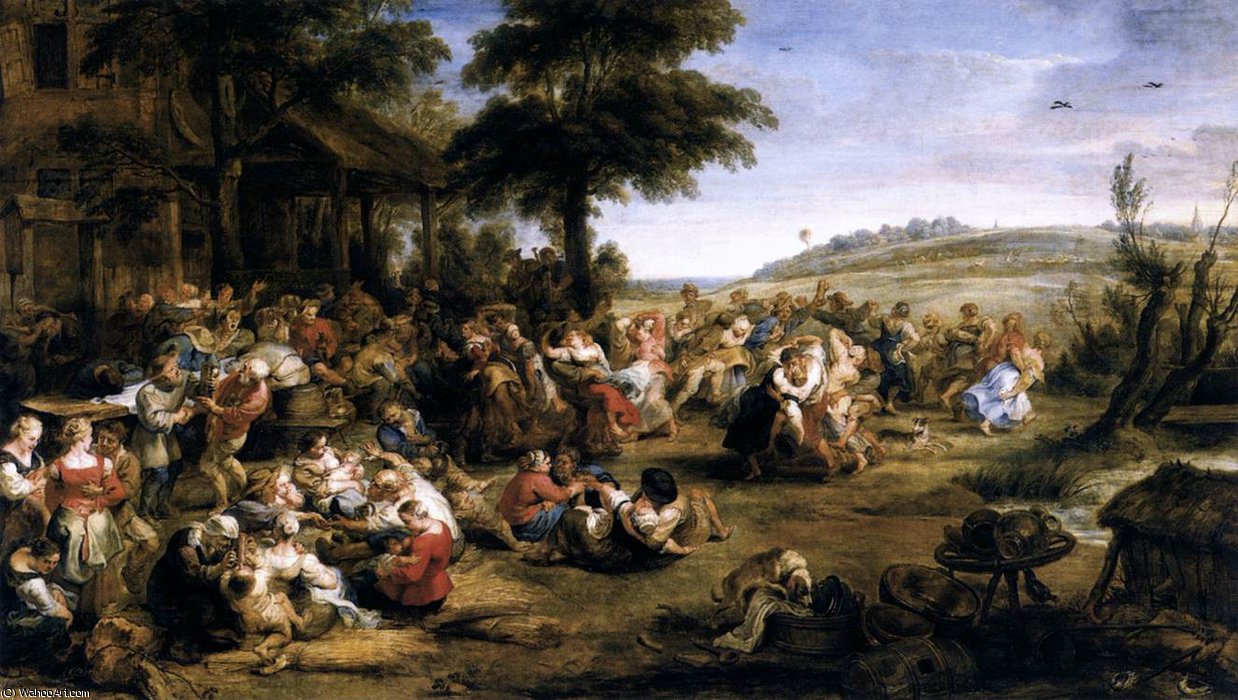 The Village Fête (flemish Kermis) — Peter Paul Rubens