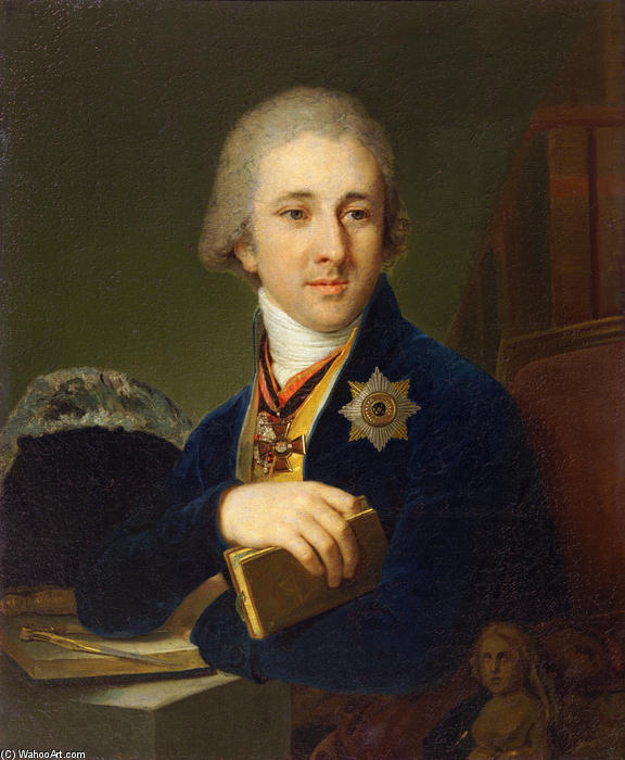 Portrait Of The Author Alexander Labsin — Vladimir Lukich Borovikovsky