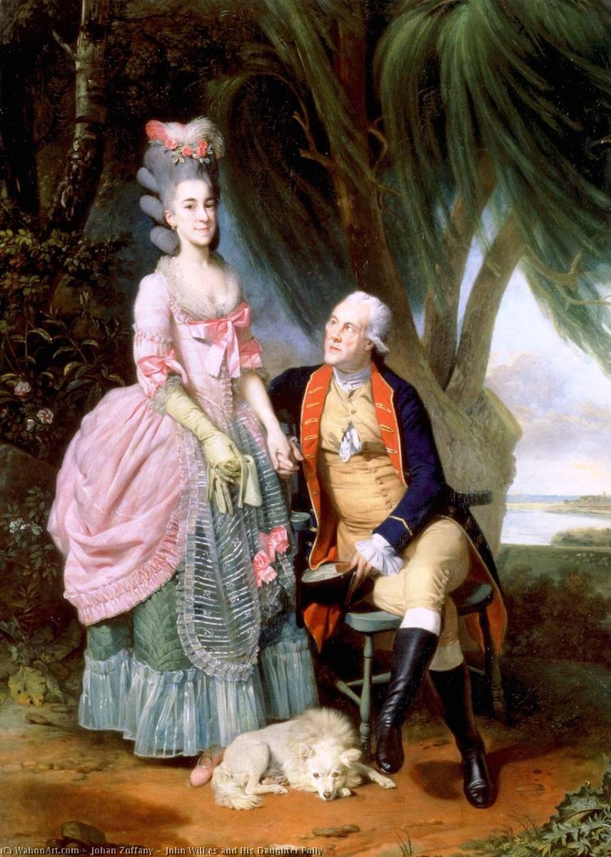 John Wilkes And His Daughter Polly — Johann Zoffany