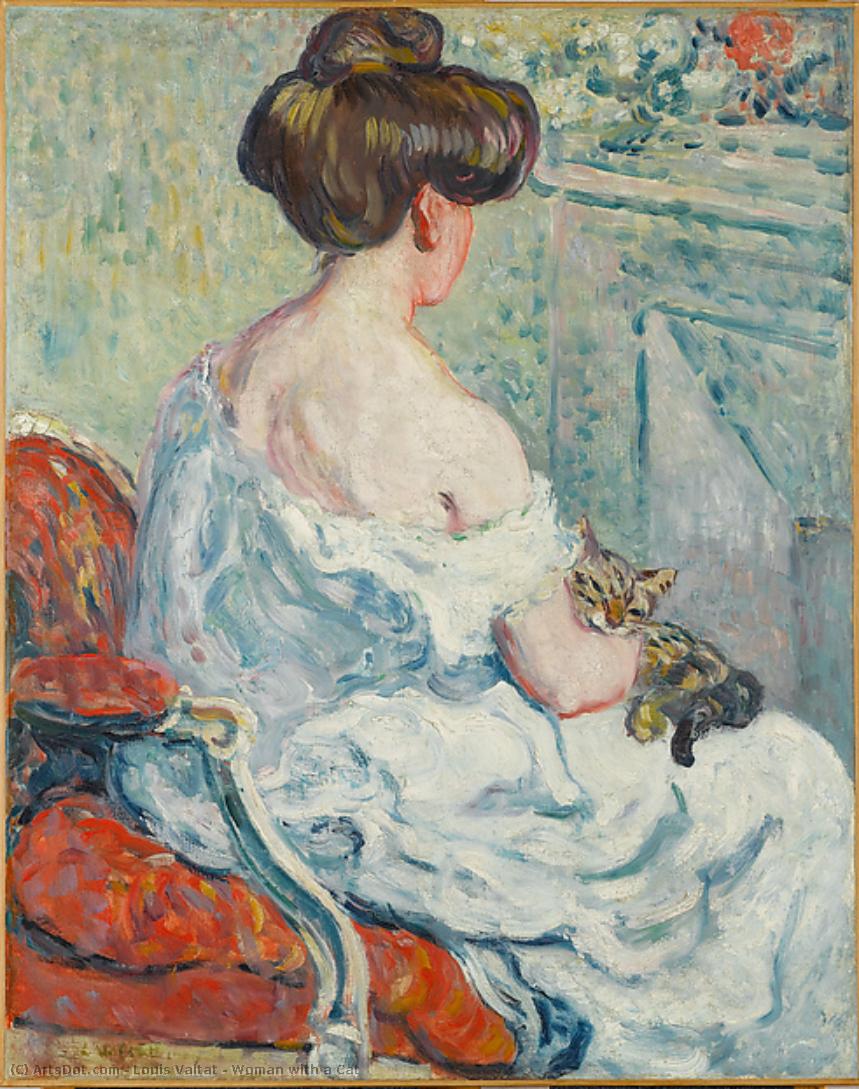 Woman With A Cat — Louis Valtat