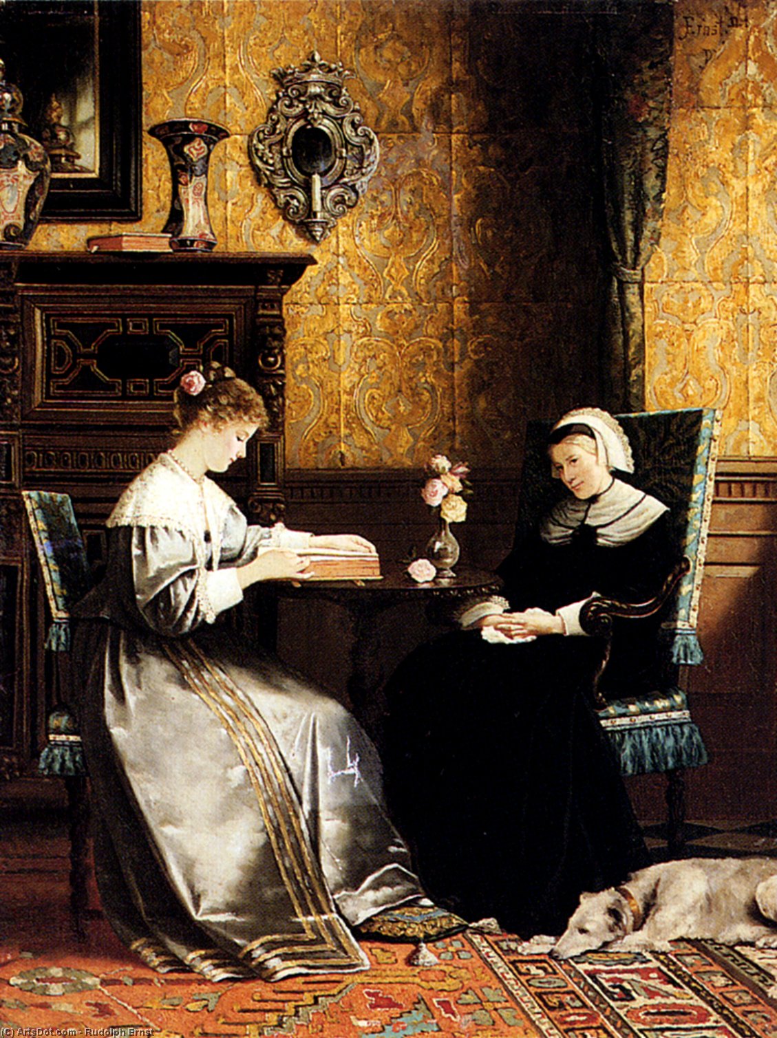 Reading A Book — Рудольф Эрнст