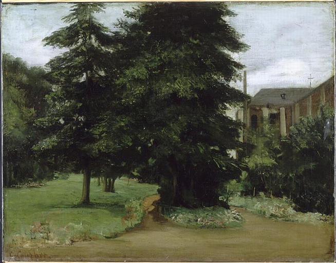 The Garden Of The Loos Les Lille Abbacy — Gustave Courbet
