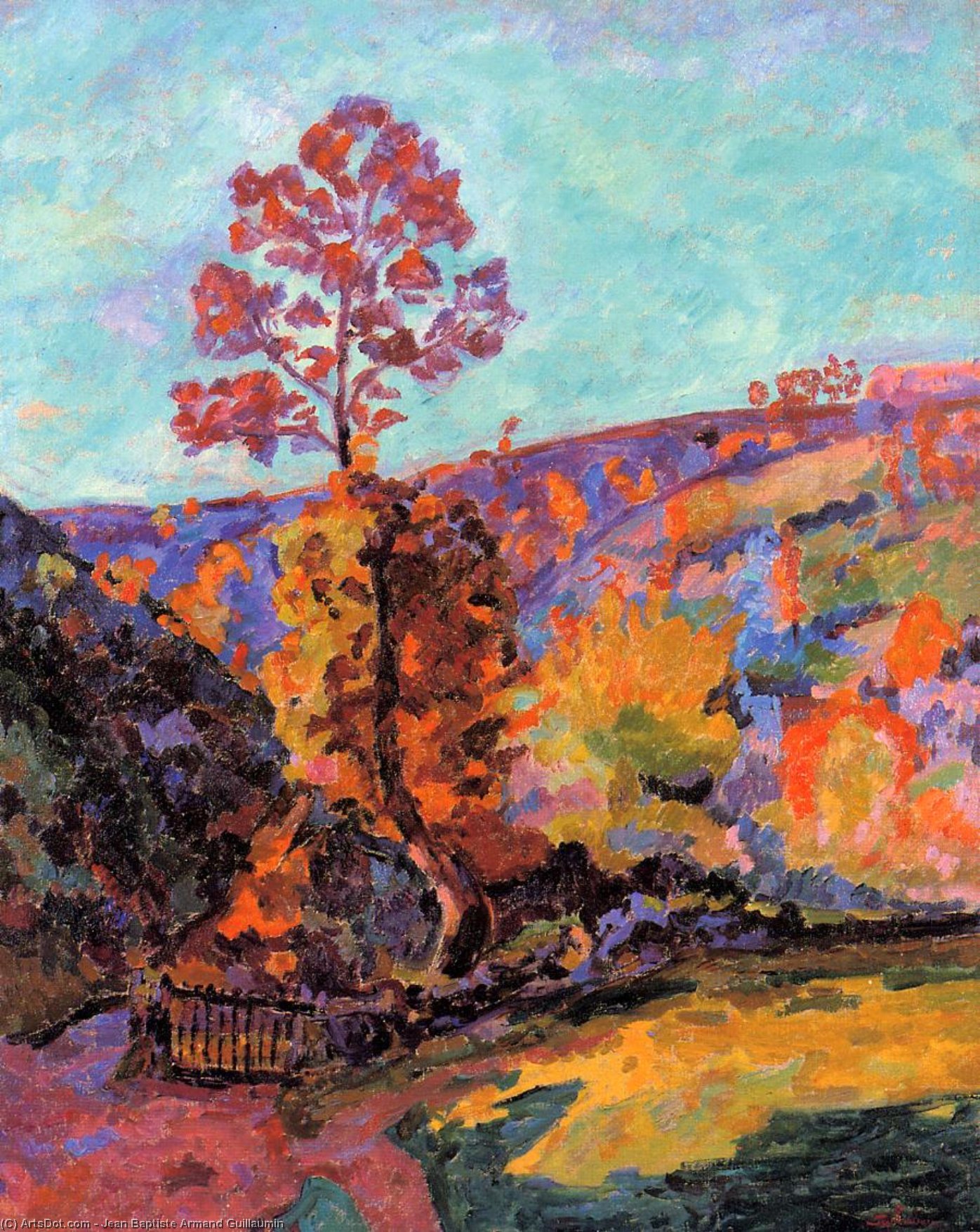 Landscape At Crozant — Ferdinand Guillaumin