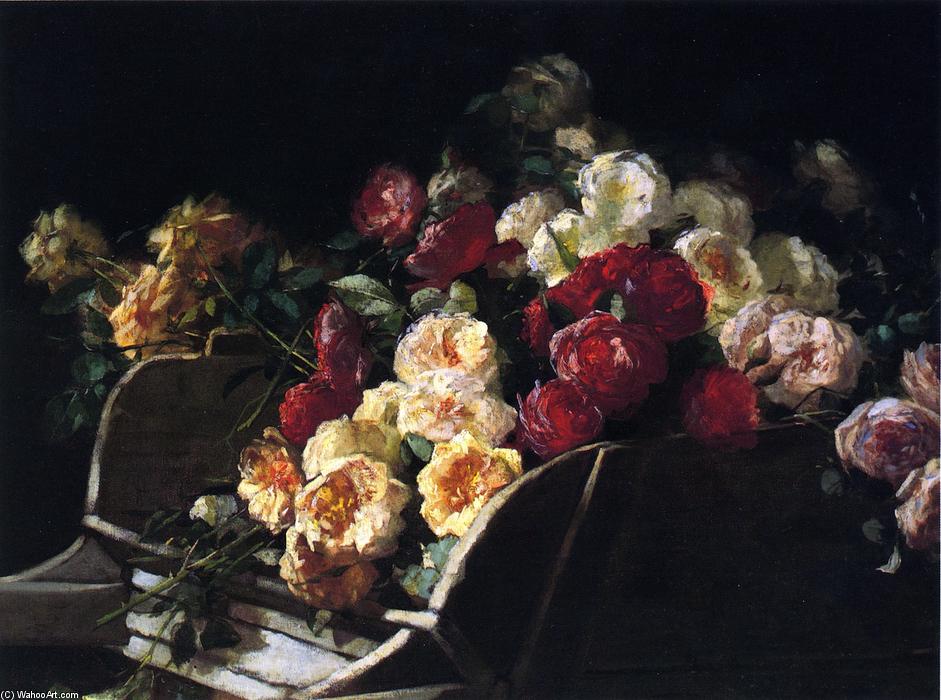 Roses In A Wheelbarrow — George Cochran Lambdin