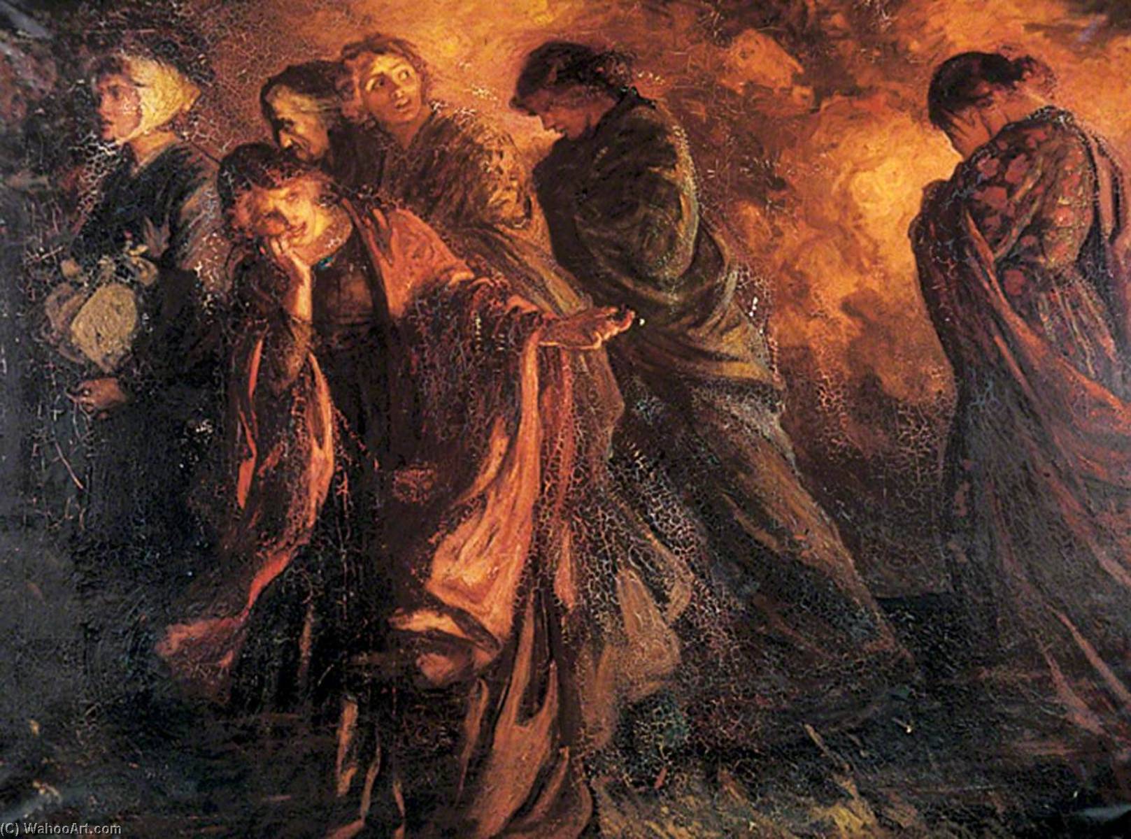 Flight (the Belgian Refugees) — Thomas Edwin Mostyn