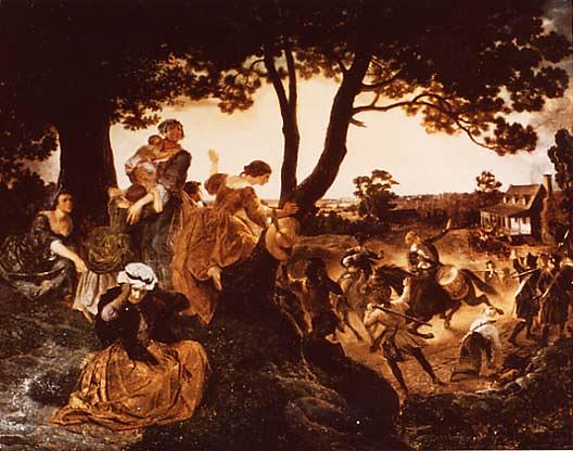 First News From Lexington, (painting) — Emanuel Gottlieb Leutze
