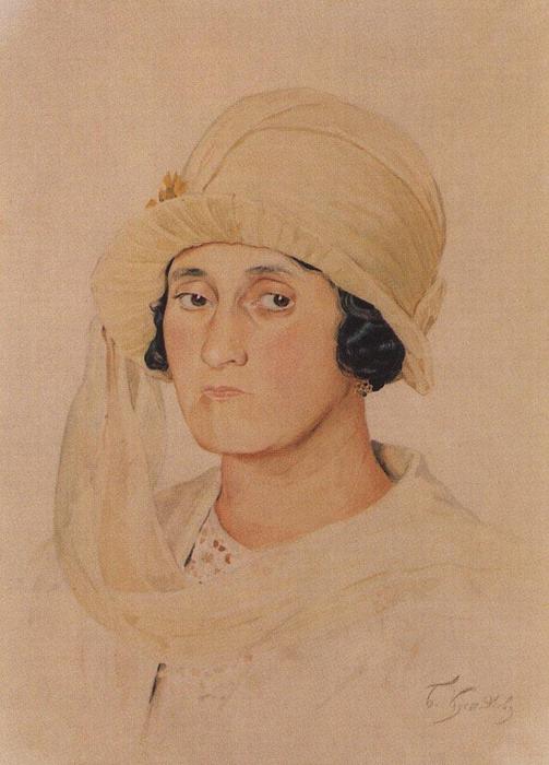 Portrait Of A.k. Kashparova — Boris Mikhailovich Kustodiev