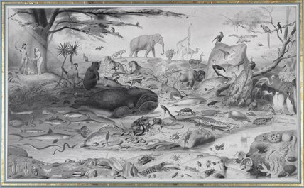 Adam And Eve And The Animals — Edouard Traviès