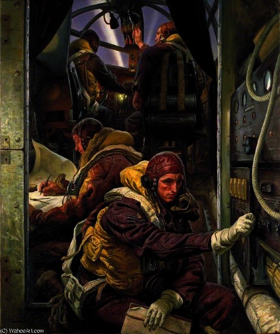 Take-off - Interior Of A Bomber Aircraft — Dame Laura Knight