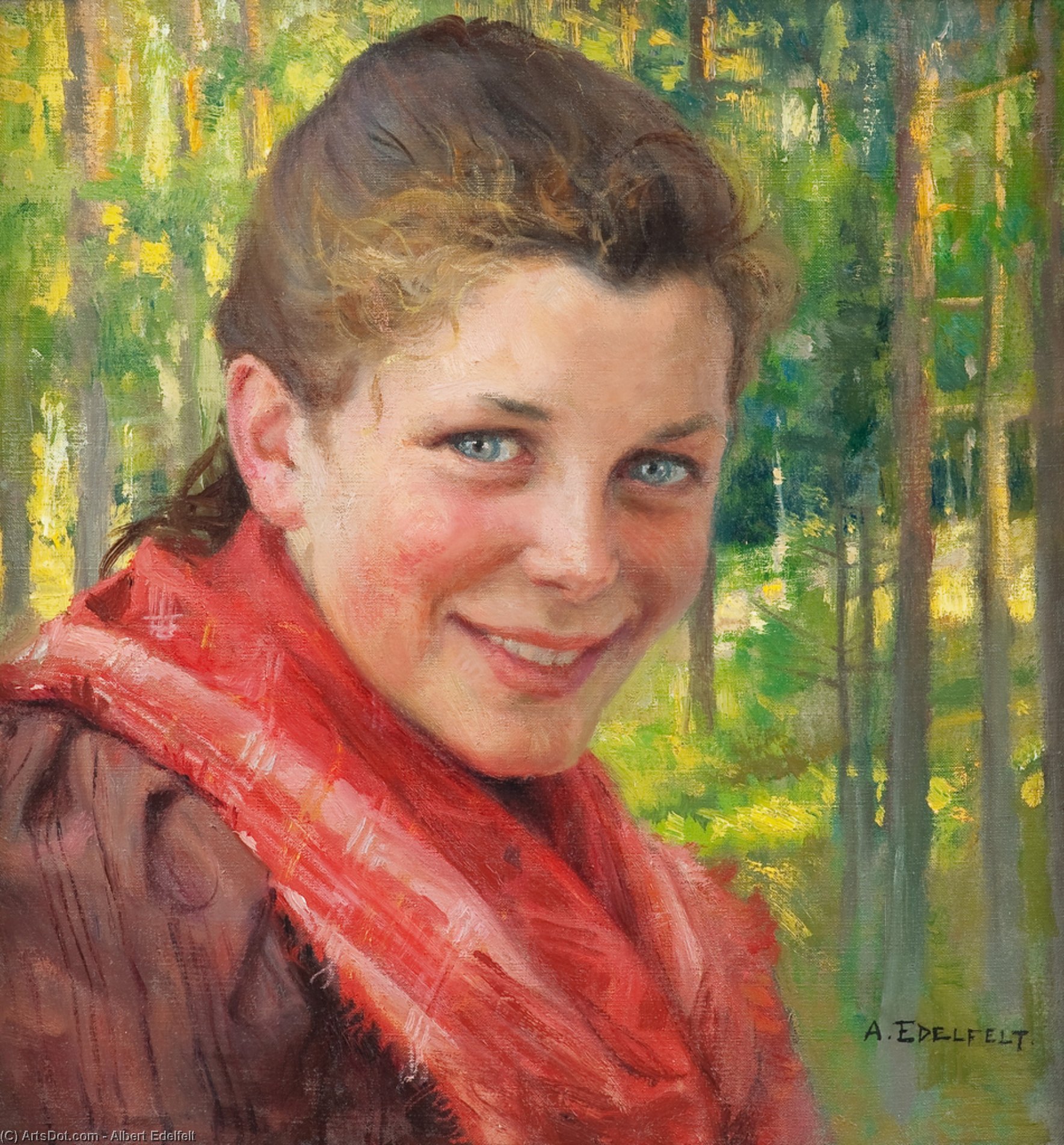 Girl From Porvoo — Albert Edelfelt