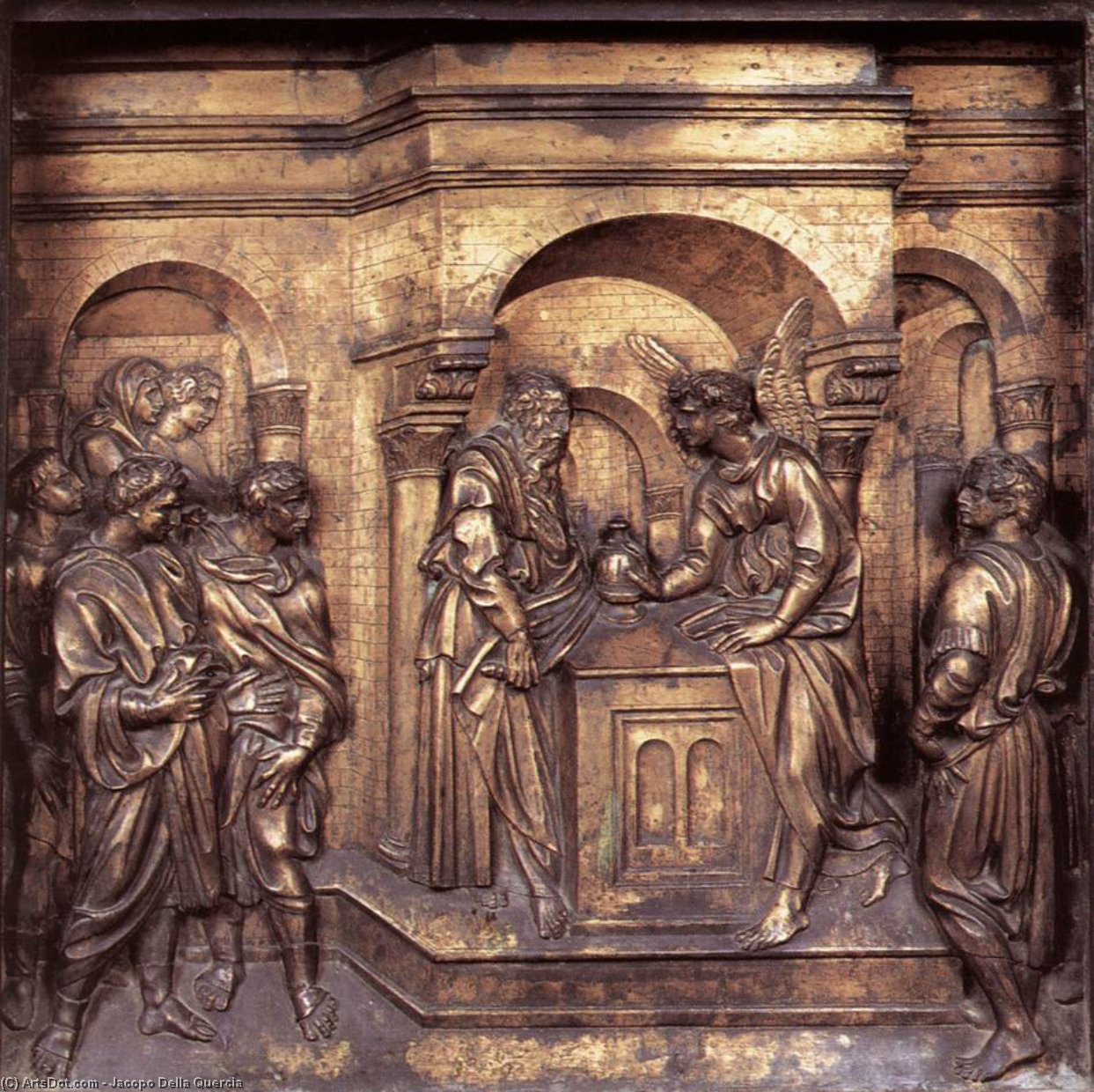 Zacharias In The Temple — Jacopo Della Quercia