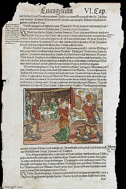 The Feast Of Herod, — Jost Amman
