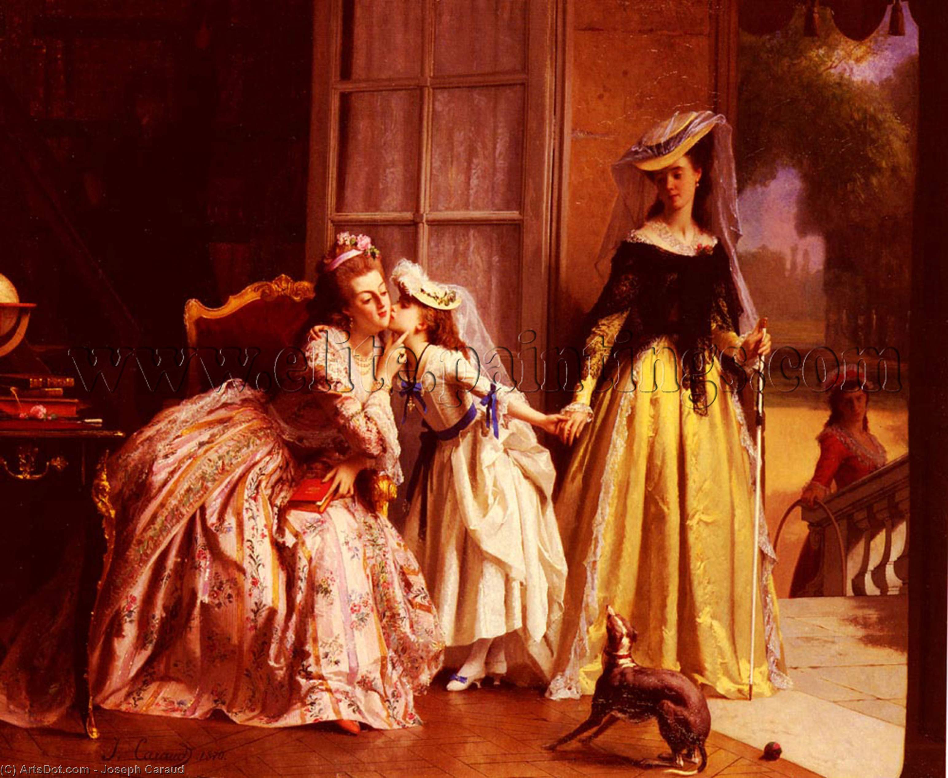 La Reine Marie-antoinette Et Sa Fille, Madame Royale, A Vers — Joseph Caraud