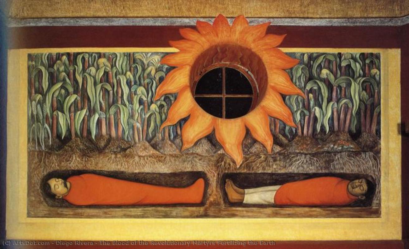 The Blood Of The Revolutionary Martyrs Fertilizing The Earth — Diego Rivera