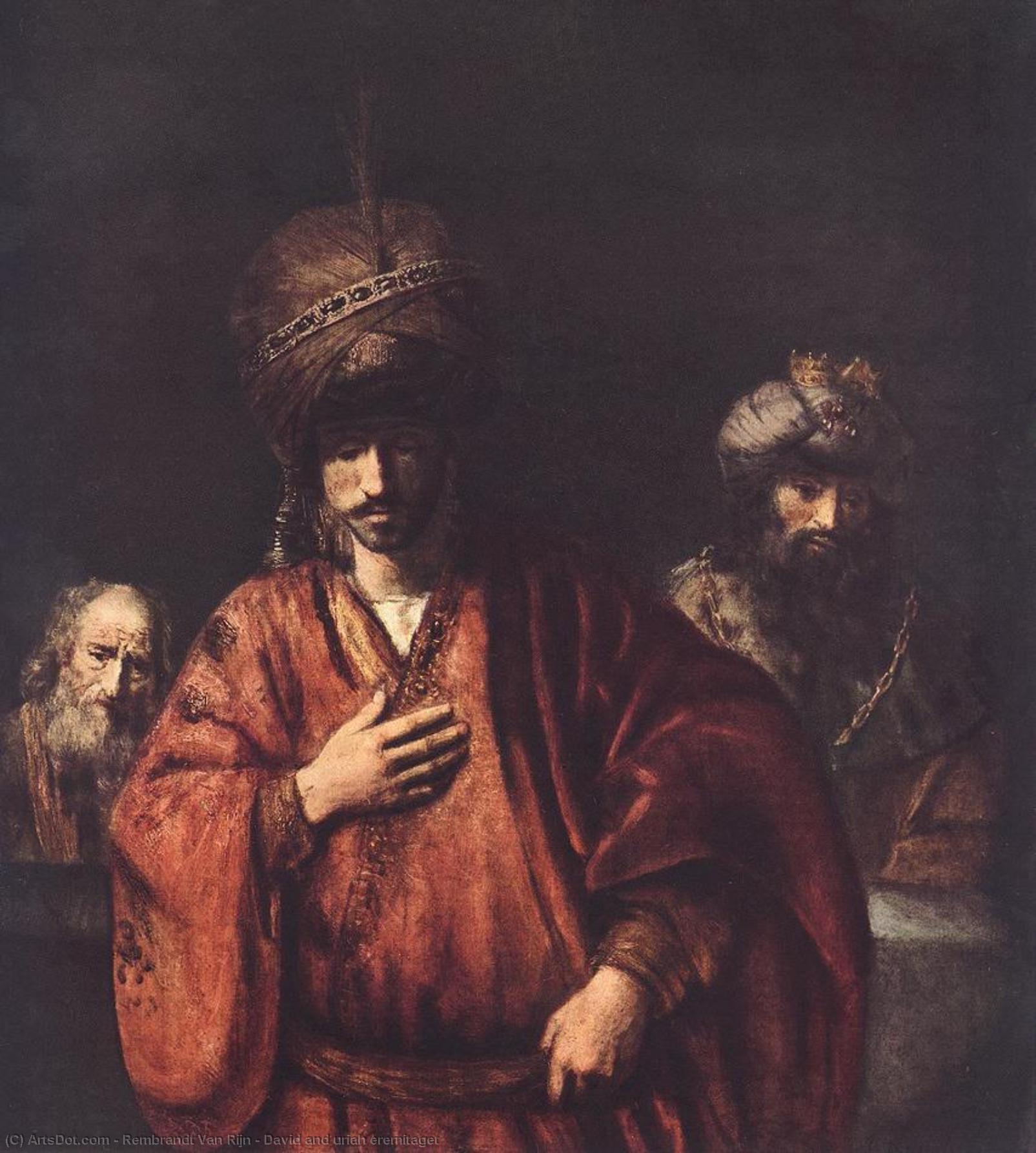David And Uriah Eremitaget — Rembrandt Van Rijn