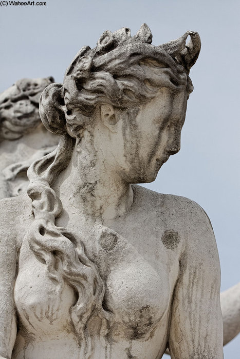 La Statue De La Loire Et Du Loiret Dans Le Jardin Des Tuileries À Paris — Corneille Van Clève