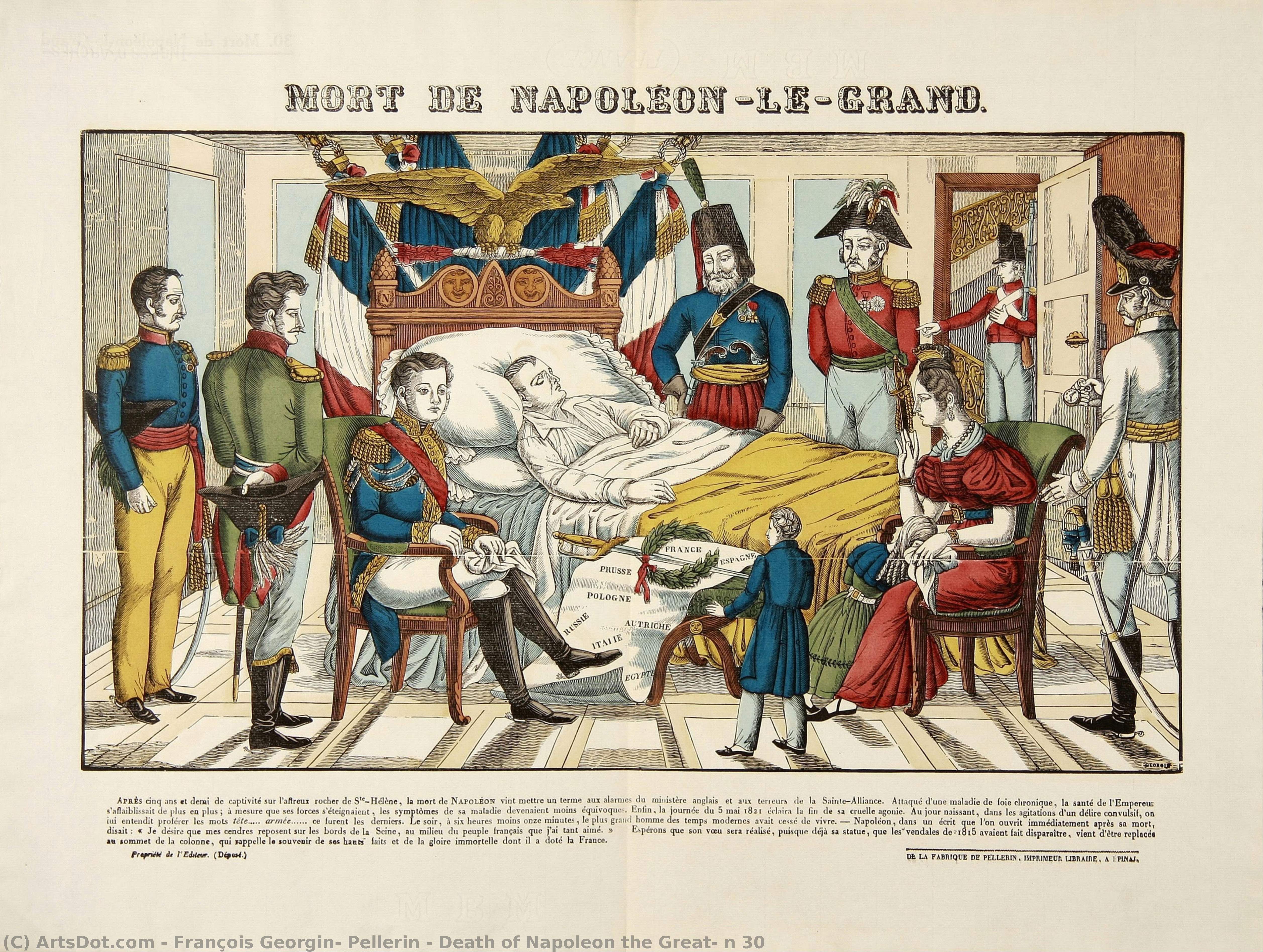 Death Of Napoleon The Great, N 30 — François Georgin, Pellerin