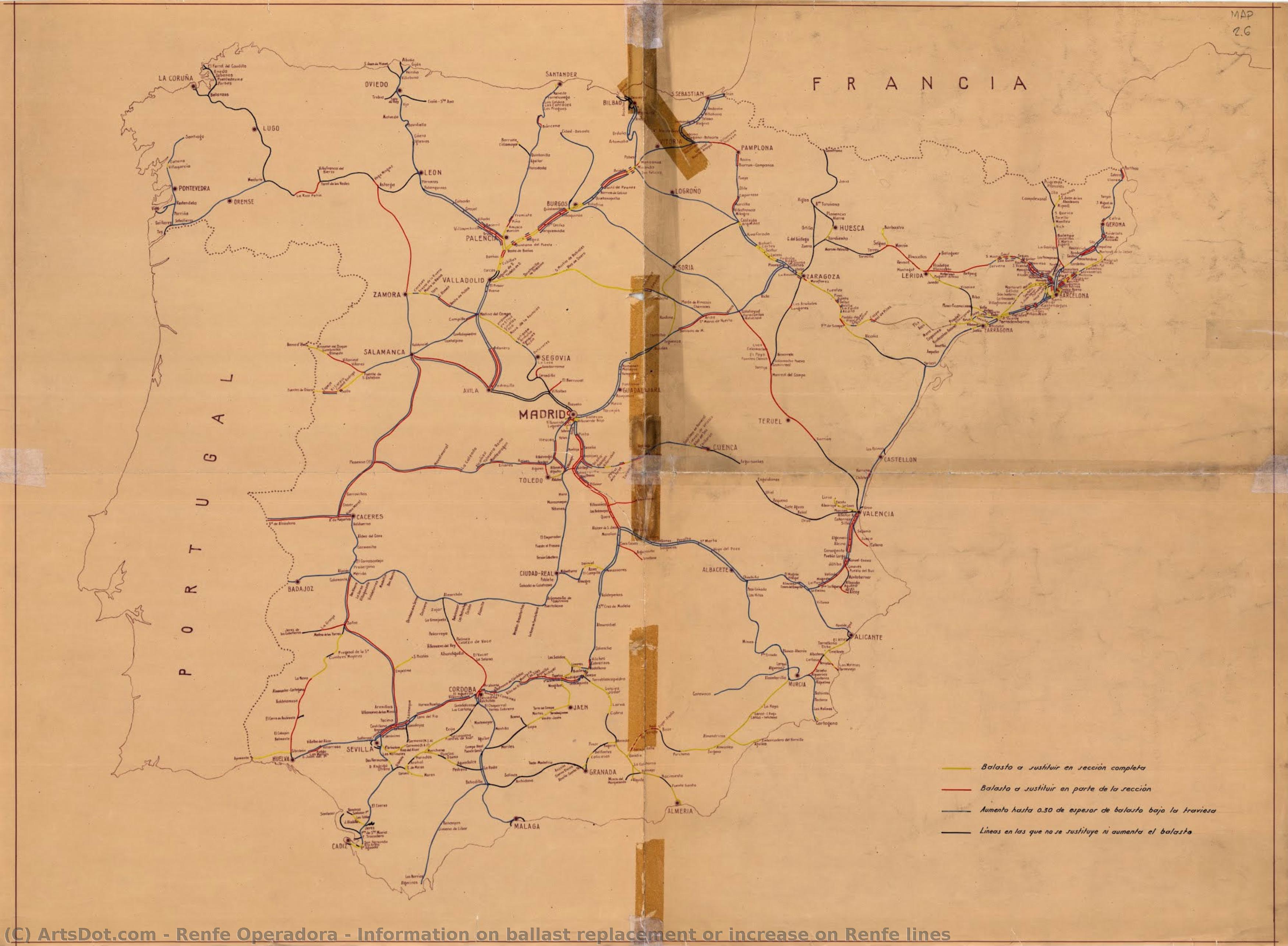 Information On Ballast Replacement Or Increase On Renfe Lines — Renfe Operadora