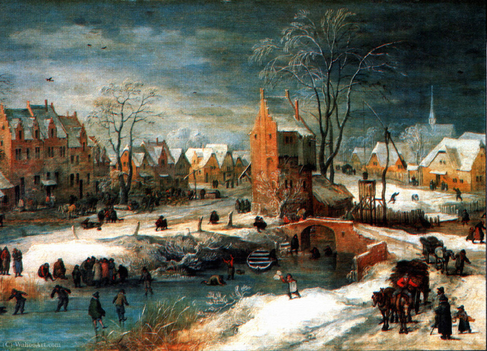 Village In Winter — Jan De Momper