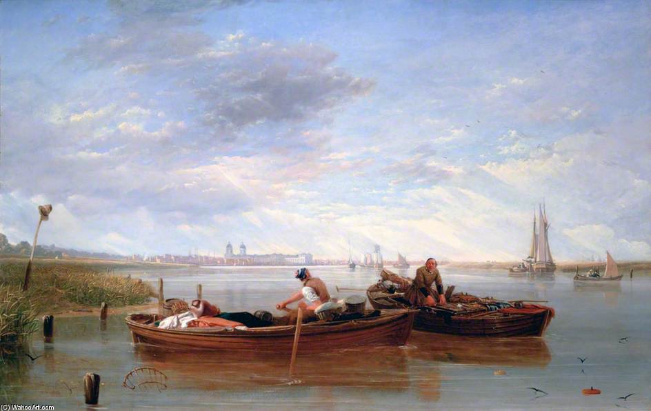 View Of Greenwich Hospital And The River Thames Taken On The Isle Of Dogs — Sir Augustus Wall Callcott