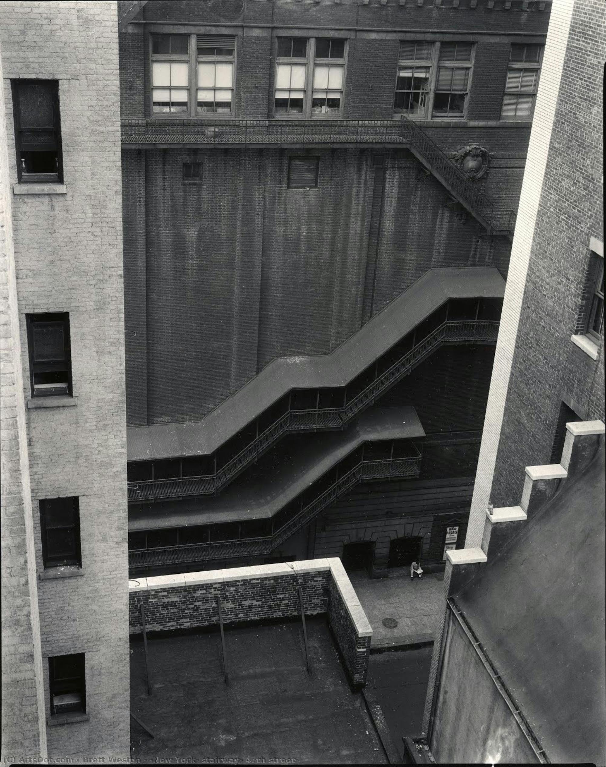 [new York, Stairway, 47th Street] — Bret Weston