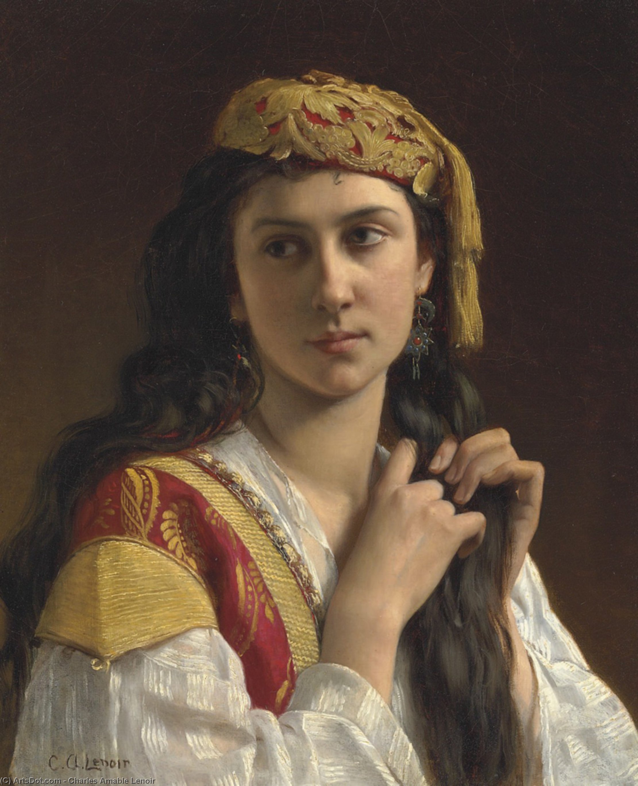 Jeune Fille Grecque — Charles-amable Lenoir