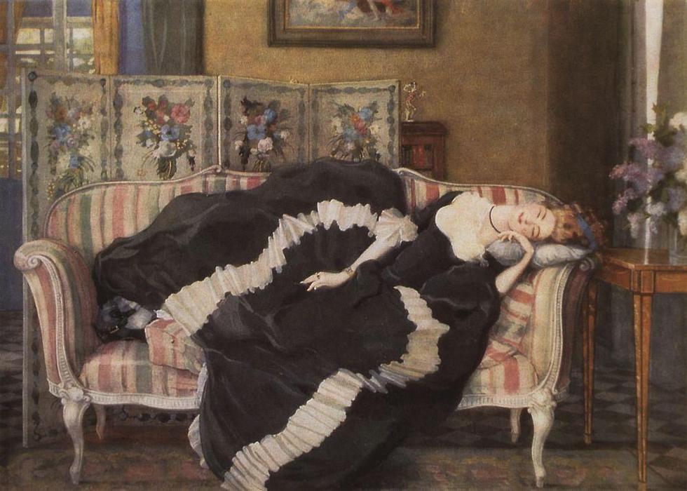 A Sleeping Woman — Konstantin Andreevic Somov