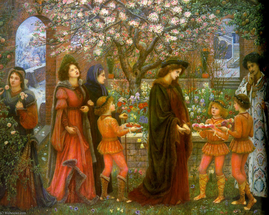 The Enchanted Garden Of Messer Ansaldo — Marie Spartali Stillman