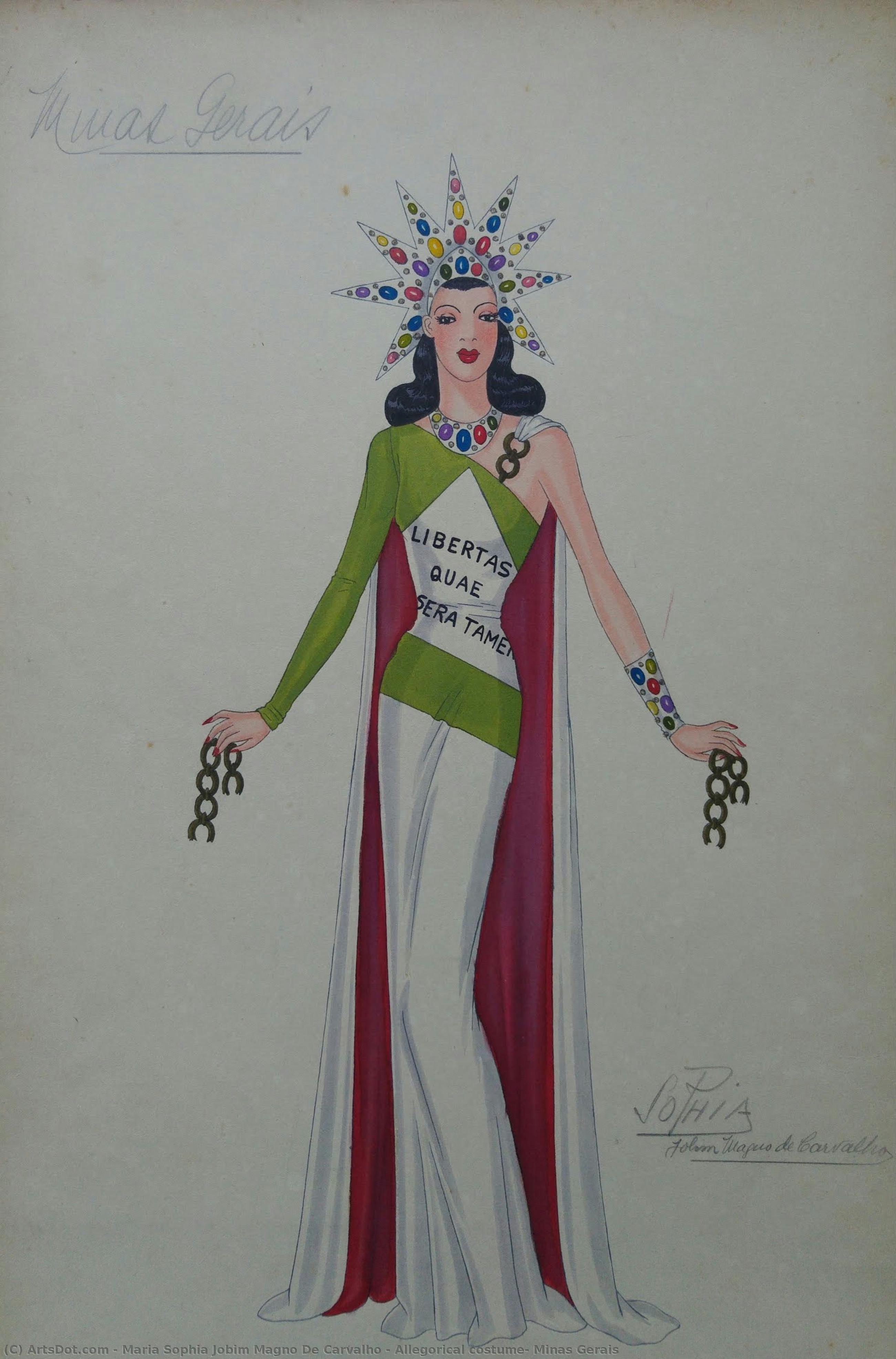 Allegorical Costume: Minas Gerais — Maria Sophia Jobim Magno De Carvalho