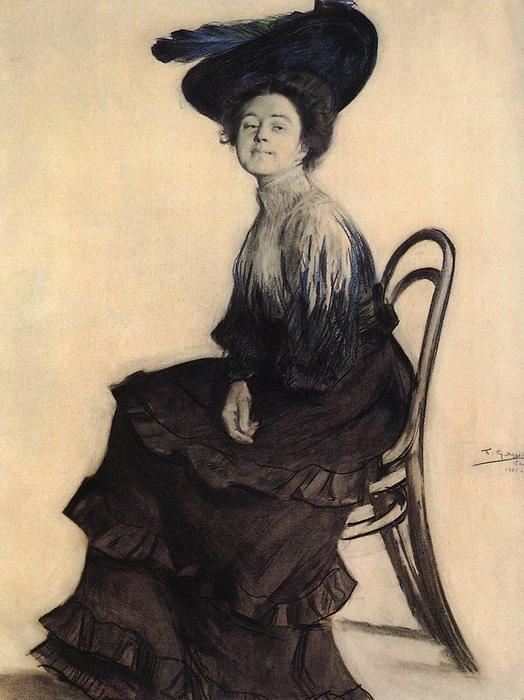 Portrait Of E.a. Polevitskaya — Boris Mikhailovich Kustodiev